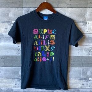 DISNEY MARY POPPINS “SUPERCALIFRAGILISTIC” T-SHIRT BLACK WOMEN’S SMALL